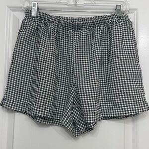 A New Day Black & White Gingham Shorts